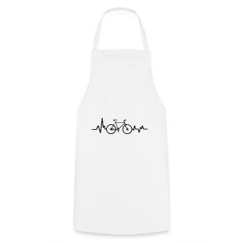 Cycling shirt cycling road bike jersey gift - Cooking Apron - white - Front - AI Model Male 185 dark (185cm)