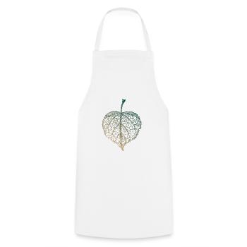 Lindenblatt - Tablier de cuisine - blanc - Devant - AI Model Male 185 dark (185cm)