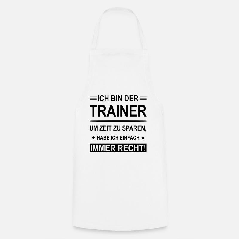Ich Bin Der Trainer - Kochschürze - Weiß