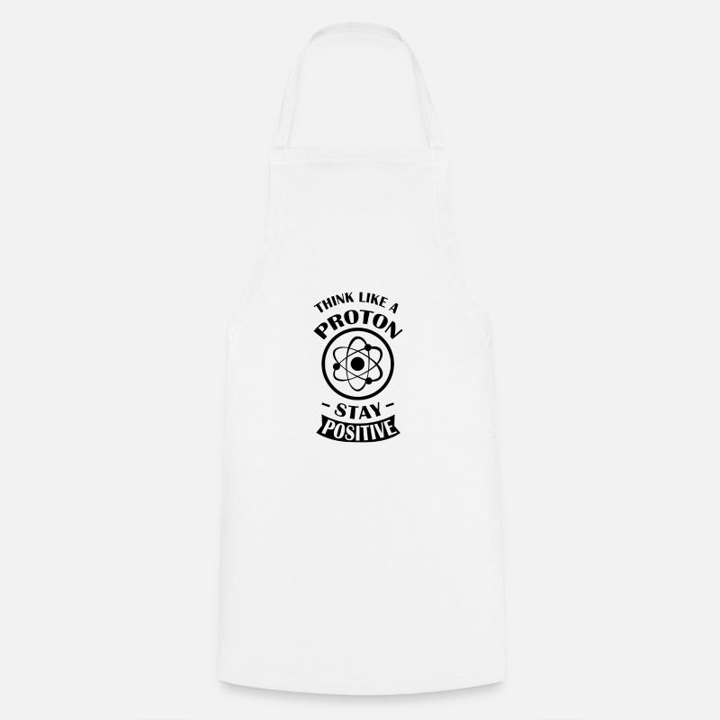 Atome de proton positif - Tablier de cuisine - blanc