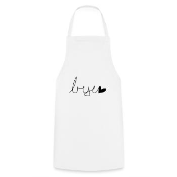 Bye - Cooking Apron - white - Front - AI Model Male 185 dark (185cm)