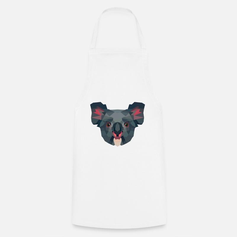 Koala Australia mosaic low poly - Cooking Apron - white