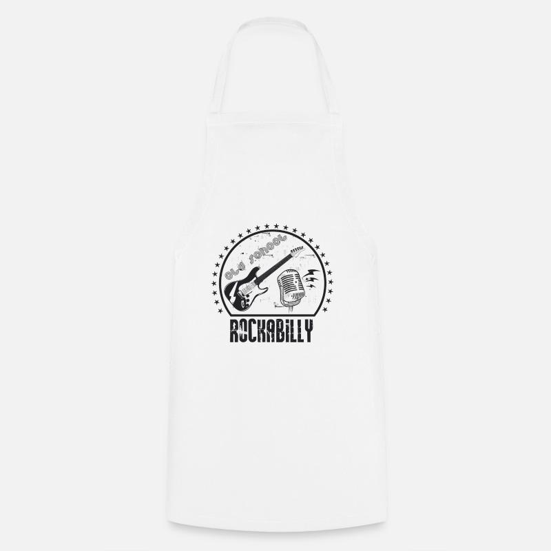 Rockabilly - Tablier de cuisine - blanc
