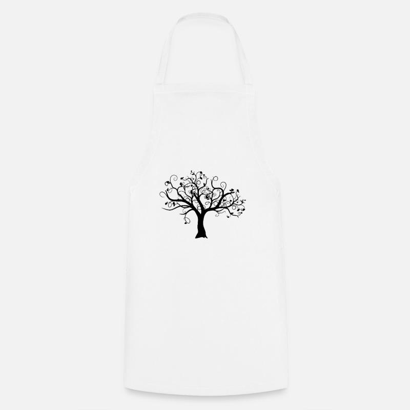 Arbre - Tablier de cuisine - blanc