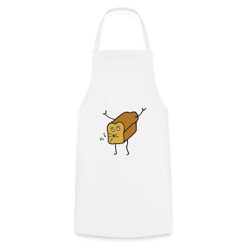 Tanzendes Toastbrot Brot lustig Comic - Kochschürze - Weiß - Vorne - AI Model Male 185 dark (185cm)
