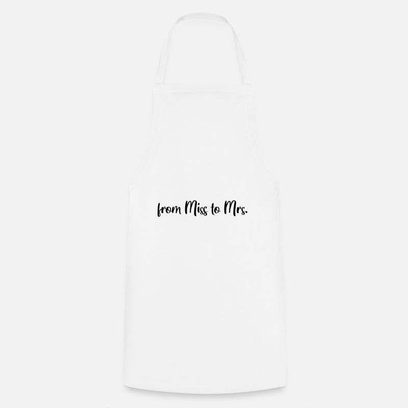 de Mlle à Mme - Tablier de cuisine - blanc