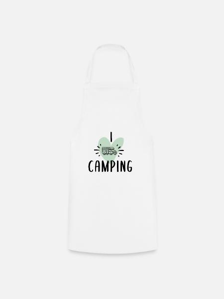 I love Camping - Kochschürze - Weiß
