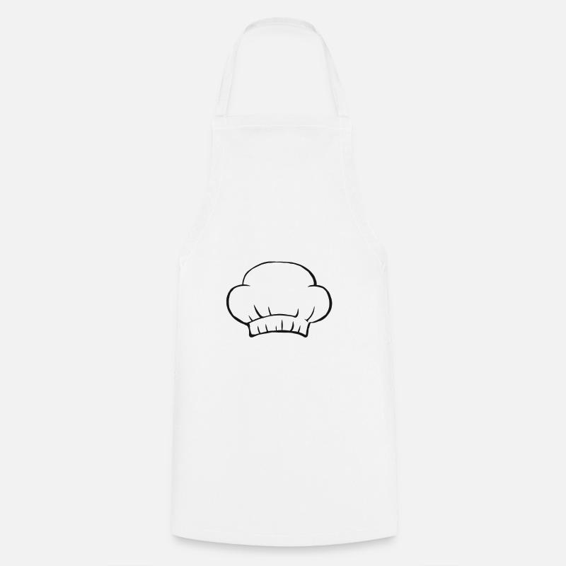 Chef chapeau chef cuisinier chef chef étoilé cadeau - Tablier de cuisine - blanc