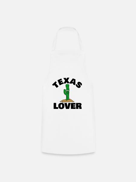 Texas Lover - Kochschürze - Weiß