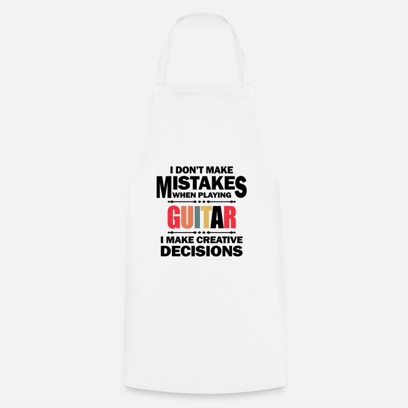 I don't make mistakes when playing guitar Geschenk - Kochschürze - Weiß