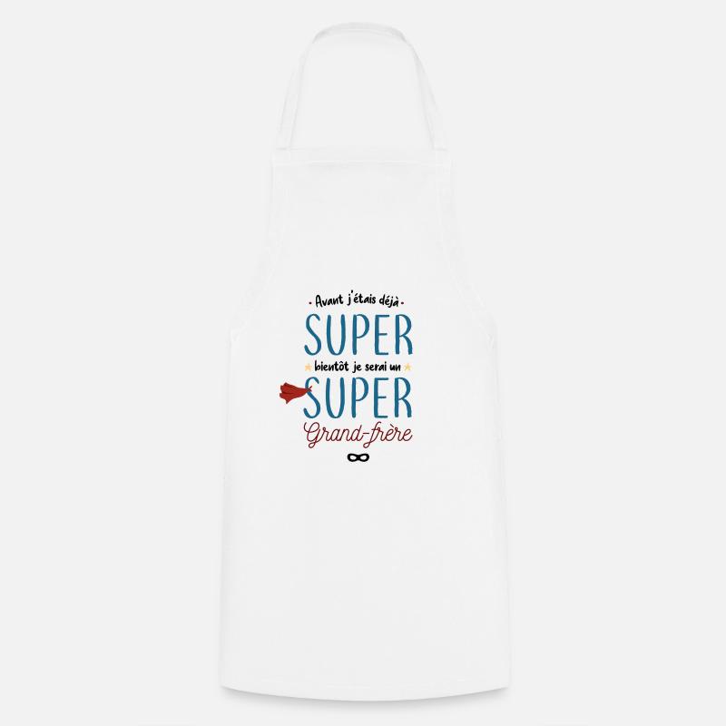 Super grand frère - Tablier de cuisine - blanc