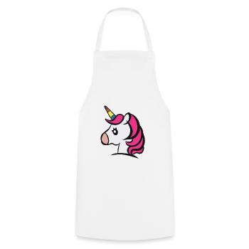 mignon cadeau de licorne licorne bébé licornes enfant - Tablier de cuisine - blanc - Devant - AI Model Male 185 dark (185cm)