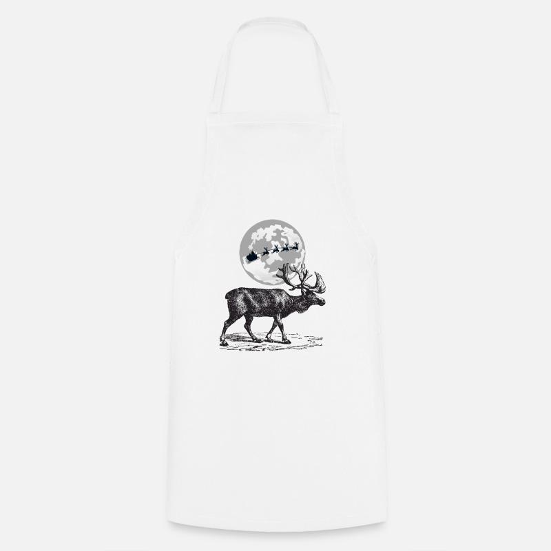 Merry Christmas grey - Cooking Apron - white