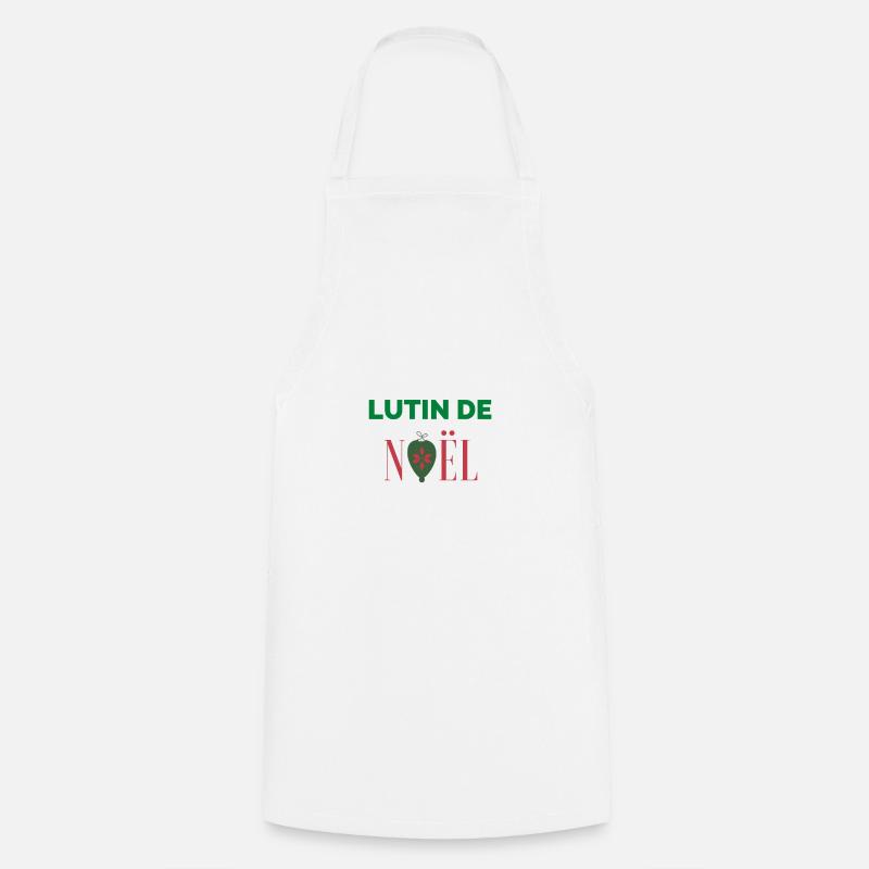 Lutin de noël - Tablier de cuisine - blanc