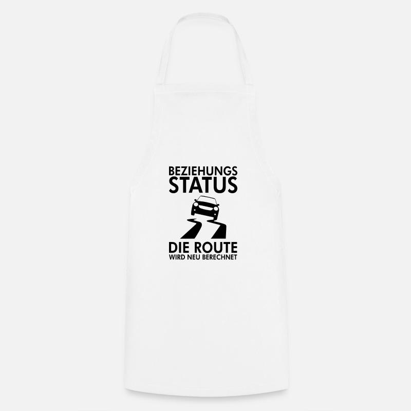 Beziehungsstatus Scheidung Spruch Single Geschenk - Kochschürze - Weiß
