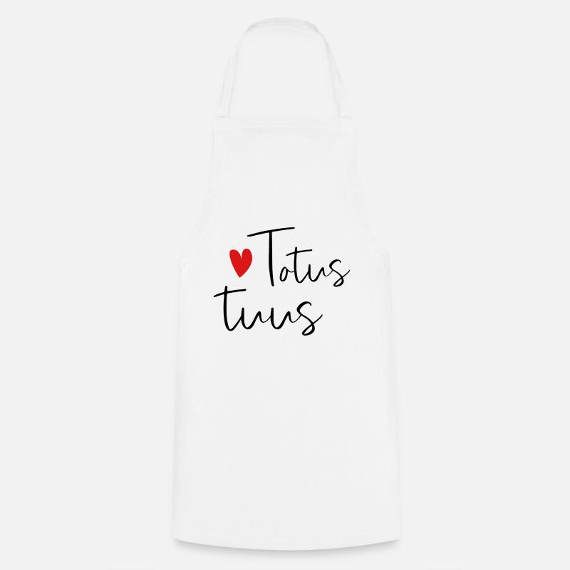 Totus Tuus - Tablier de cuisine - blanc