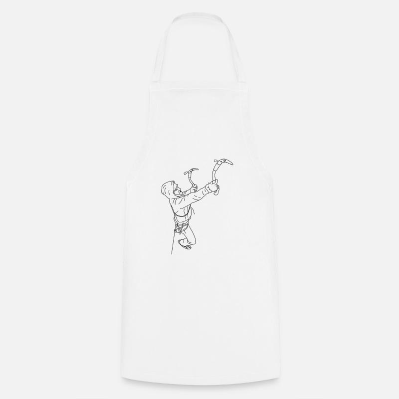 Ice climbing - Cooking Apron - white
