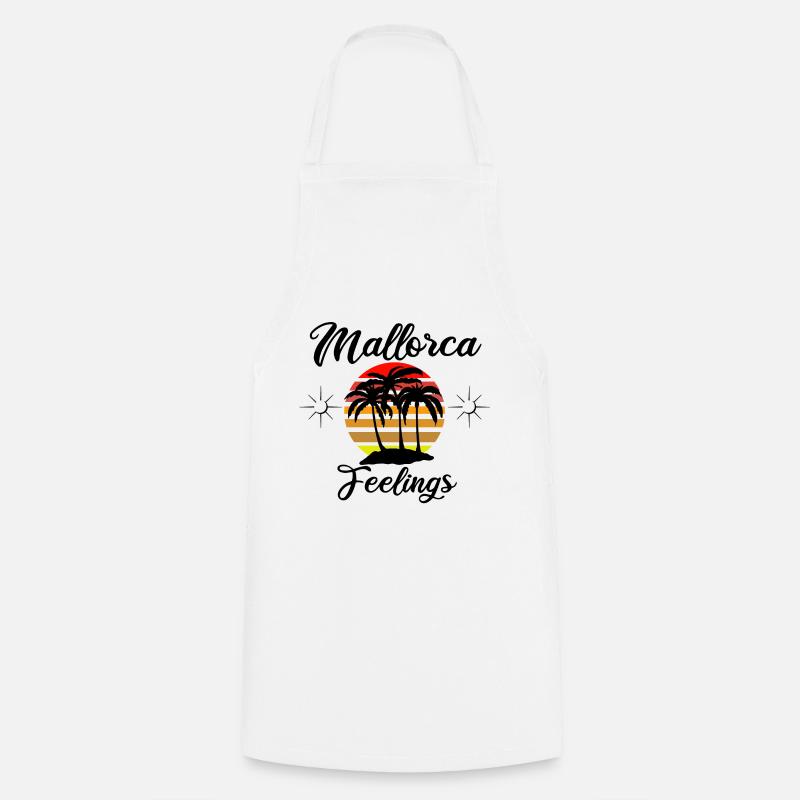 Sentiments de Majorque - Tablier de cuisine - blanc