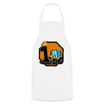 Pelle pelle enfants anniversaire 1 an pelle - Tablier de cuisine - blanc - Devant - AI Model Male 185 dark (185cm)