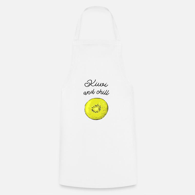 Kiwi And Chill - Cooking Apron - white
