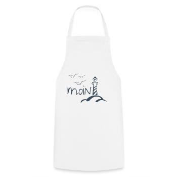 Moin - Tablier de cuisine - blanc - Devant - AI Model Male 185 dark (185cm)
