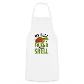 Turtle Turtle Turtle - Cooking Apron - white - Front - AI Model Male 185 dark (185cm)