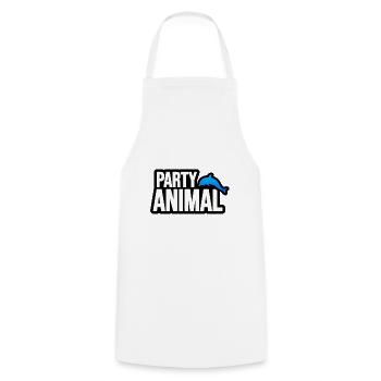 Animal, Animal, Party and Dolphin - Cooking Apron - white - Front - AI Model Male 185 dark (185cm)