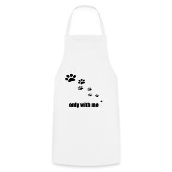slady chien chien cadeau saigne - Tablier de cuisine - blanc - Devant - AI Model Male 185 dark (185cm)