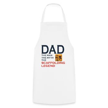 Échafaudage Échafaudage Échafaudage Papa Pères jour - Tablier de cuisine - blanc - Devant - AI Model Male 185 dark (185cm)