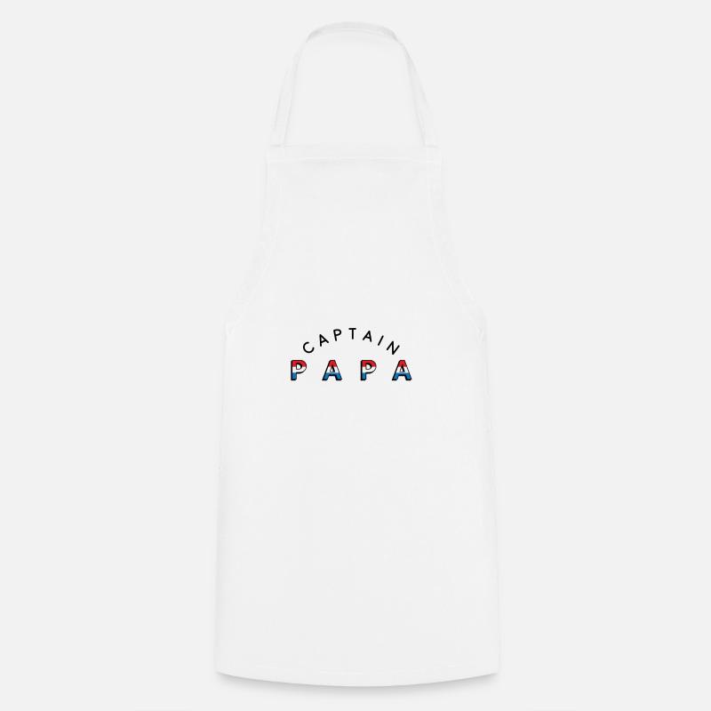 Captain Papa - Tablier de cuisine - blanc