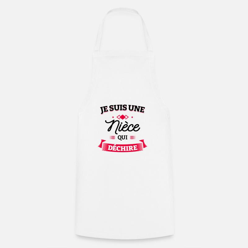 NIÈCE QUI DÉCHIRE - Tablier de cuisine - blanc