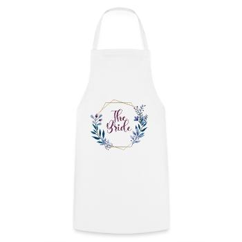 The Bride - Cooking Apron - white - Front - AI Model Male 185 dark (185cm)