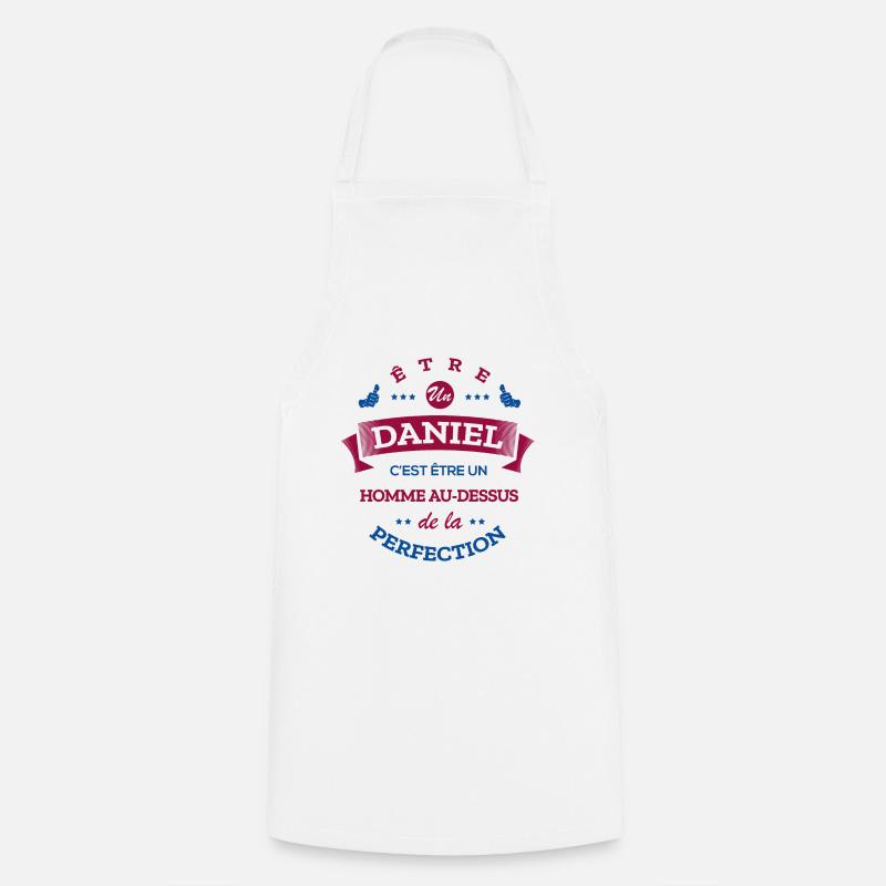 DANIEL PARFAIT - NOM DANIEL - Tablier de cuisine - blanc