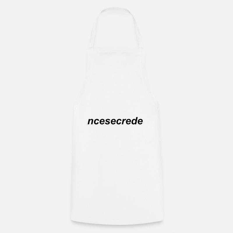 frase in romanaccio NCESECREDE - Grembiule da cucina - bianco