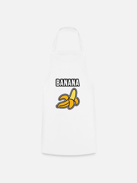 Banana - Cooking Apron - white