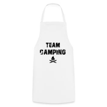 Team Camping - Kochschürze - Weiß - Vorne - AI Model Male 185 dark (185cm)