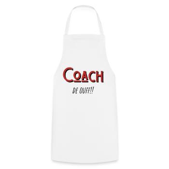coach de ouf idée cadeau - Tablier de cuisine - blanc - Devant - AI Model Male 185 dark (185cm)