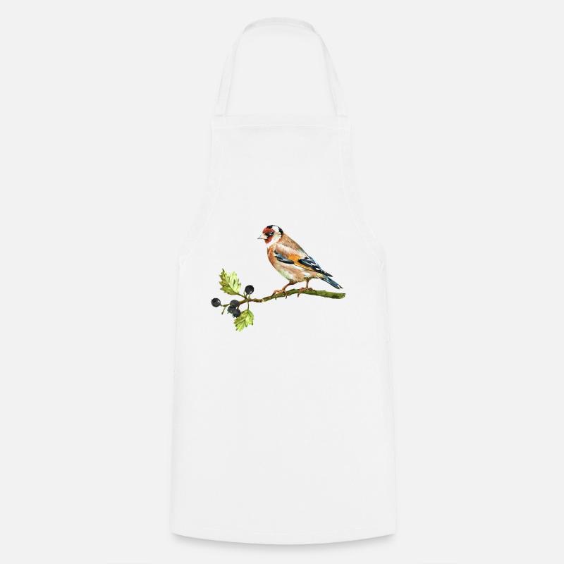 Oiseau coloré - Tablier de cuisine - blanc