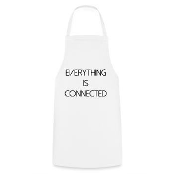 everything is connected love connection relationship - Cooking Apron - white - Front - AI Model Male 185 dark (185cm)