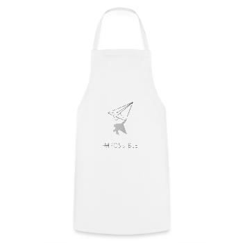 Paper airplane IMPOSSIBLE Origami art - Cooking Apron - white - Front - AI Model Male 185 dark (185cm)