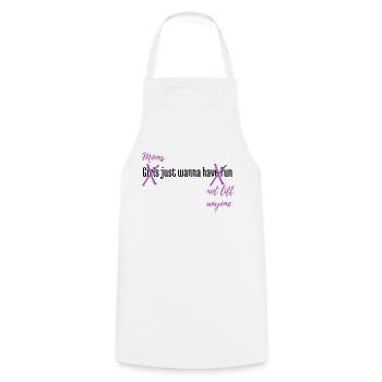 Les mamans veulent juste ne soulever personne - Tablier de cuisine - blanc - Devant - AI Model Male 185 dark (185cm)
