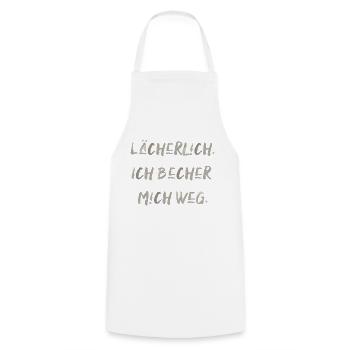 Party feiern Festival bechern saufen Alkohol - Kochschürze - Weiß - Vorne - AI Model Male 185 dark (185cm)