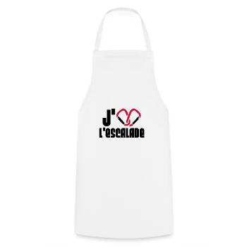 J'aime l'escalade - Tablier de cuisine - blanc - Devant - AI Model Male 185 dark (185cm)