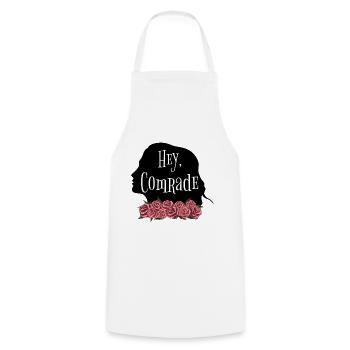 Rose Hathaway Quote "Hey, Comrade" Vampire Academy - Cooking Apron - white - Front - AI Model Male 185 dark (185cm)