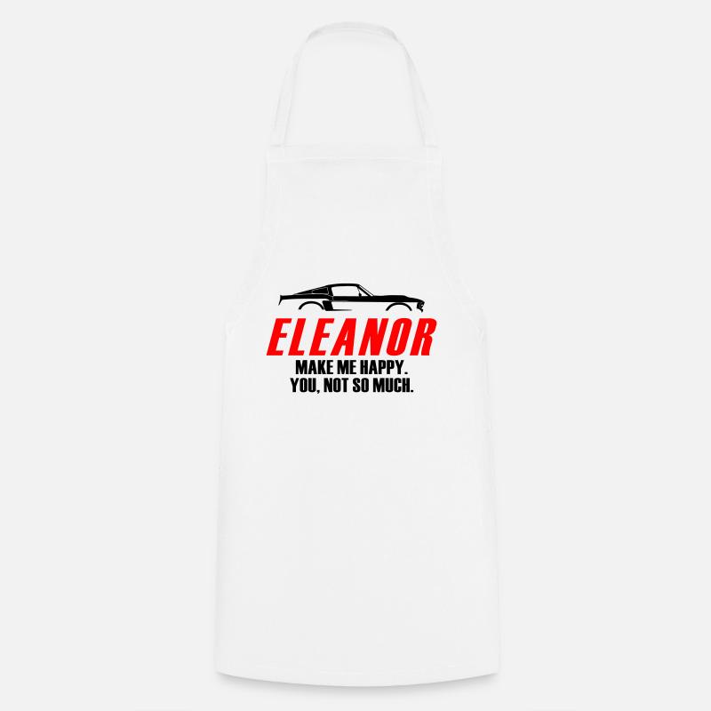 ELEANOR TE REND HEUREUX, PAS TELLEMENT - Tablier de cuisine - blanc