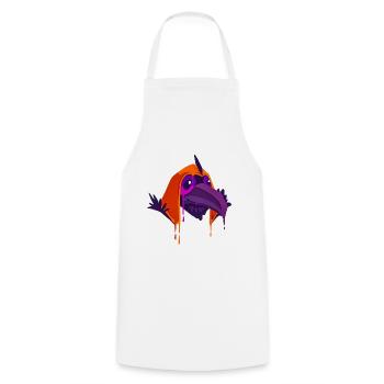 A Beautiful and Funny Kenku Bird Design - Cooking Apron - white - Front - AI Model Male 185 dark (185cm)