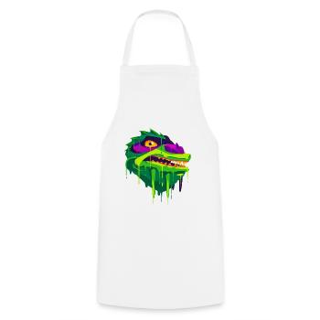 A Beautiful and Fun Kuo Toa Dragon Design - Cooking Apron - white - Front - AI Model Male 185 dark (185cm)