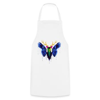 A Beautiful and Fun Peryton Bat Design - Cooking Apron - white - Front - AI Model Male 185 dark (185cm)