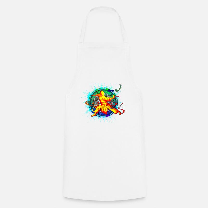 Kung fu - Cooking Apron - white