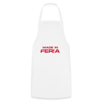 Made in Feria - Tablier de cuisine - blanc - Devant - AI Model Male 185 dark (185cm)